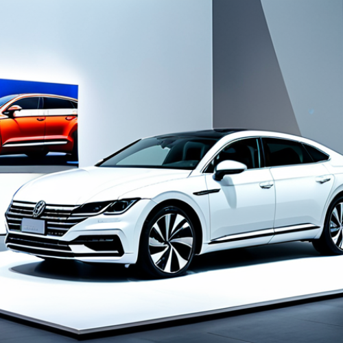 Volkswagen Arteon - Modern Elegance**

"A Volkswagen Arteon, fully clothed, parked in front of a modern art museum. Sleek coupe design, LED lighting. Safe for work, appropriate content, professional photography, perfect anatomy, natural proportions, modest."

**